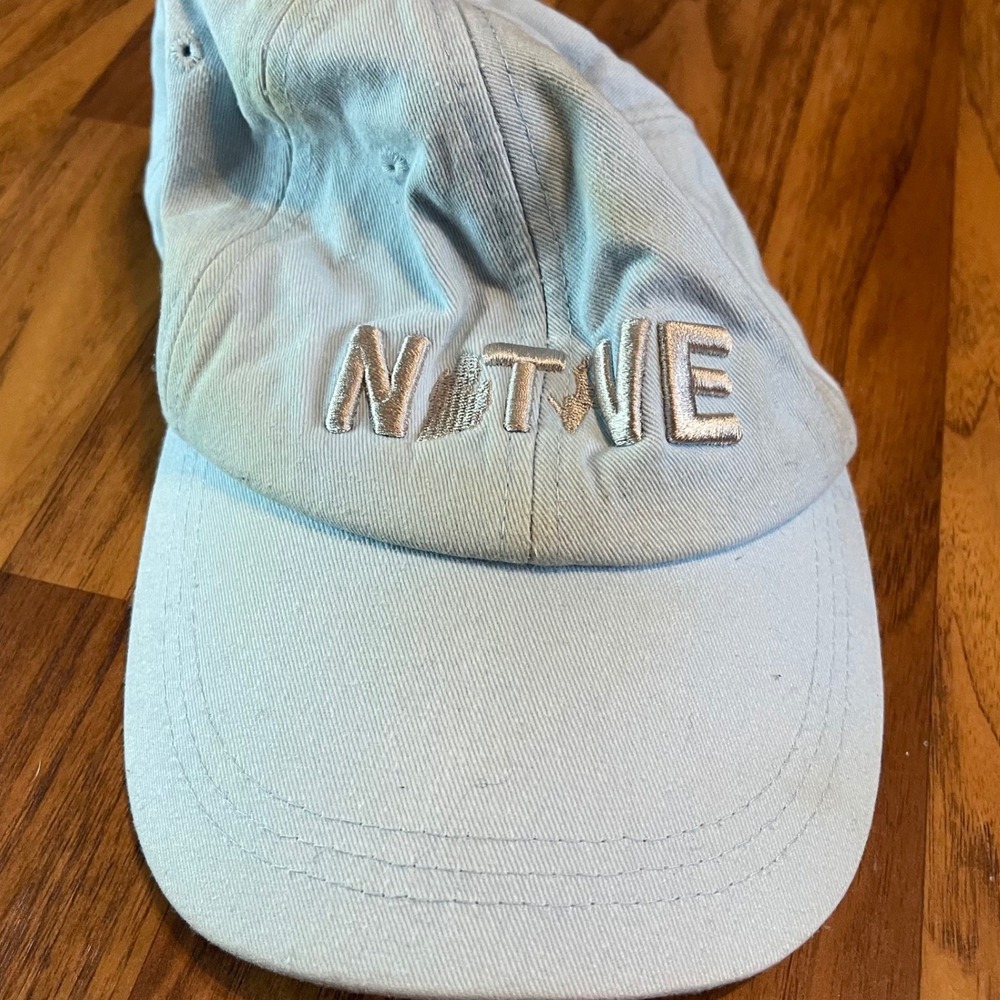 DK Embroidery Michigan Native Hat Mens Blue Cotton Adjustable Dad Cap Michigan